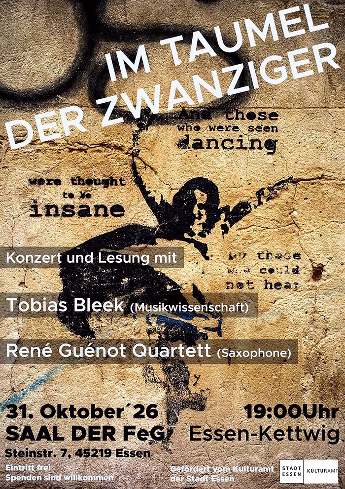 Im Taumel der Zwanziger | Lesung, Konzert und Dialog